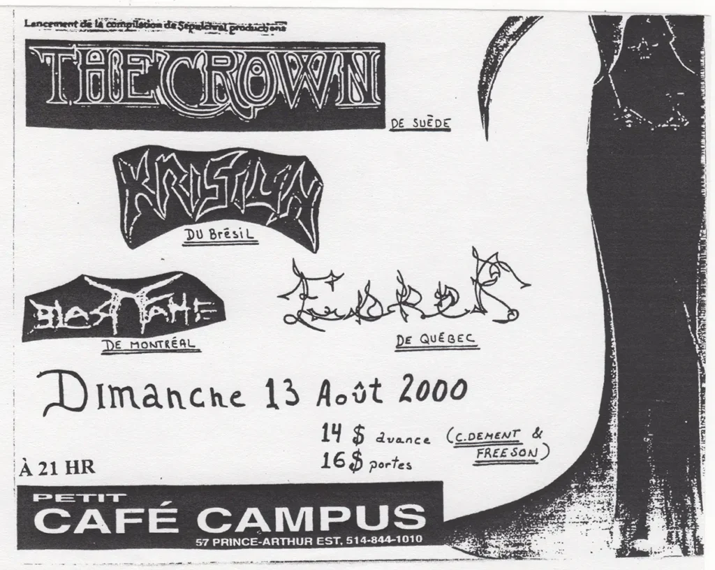 THE CROWN KRISIUN BLASTFAME