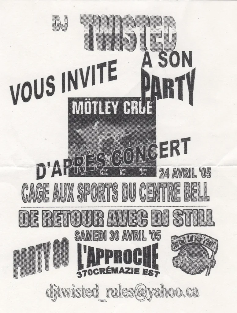 DJ TWISTED MÖTLEY CRÜE AFTER-PARTY