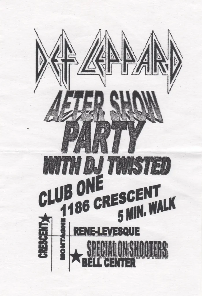 DJ TWISTED DEF LEPPARD AFTER-SHOW PARTY
