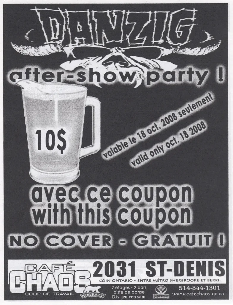 DANZIG AFTER-SHOW PARTY