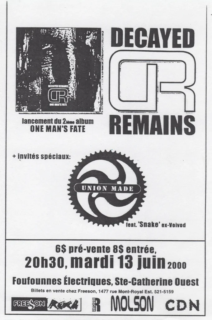 DECAYED REMAINS UNION MADE
