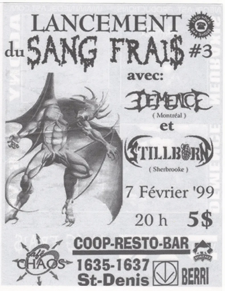DÉMENCE STILLBORN SANG FRAIS