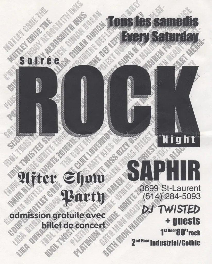 DJ TWISTED SOIRÉE ROCK NIGHT
