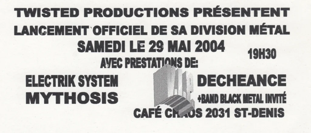 ELECTRICK SYSTEM MYTHOSIS DÉCHÉANCE