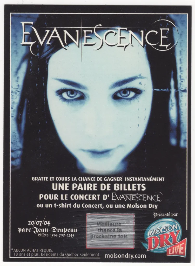 EVANESCENCE THREE DAYS GRACE SEETHER THE TREWS BREAKING BENJAMIN SIMON WILCOX