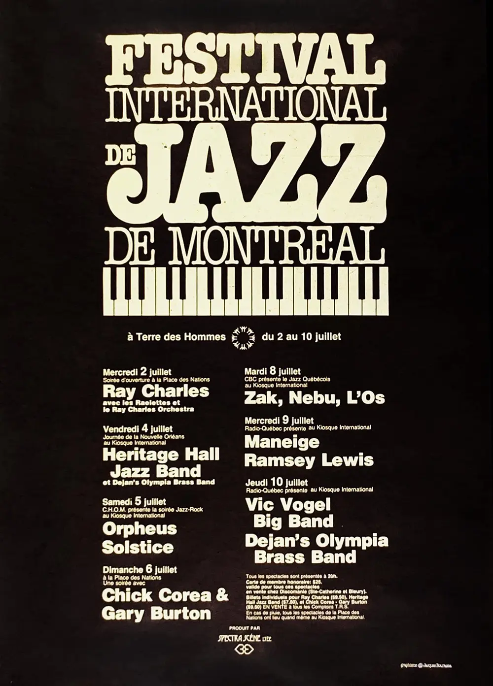 Affiche illustrée par Jacques Bourassa