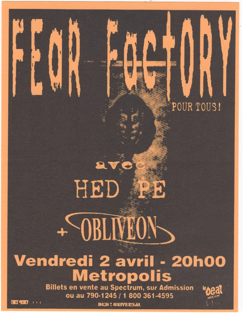 FEAR FACTORY HED PE OBLIVEON