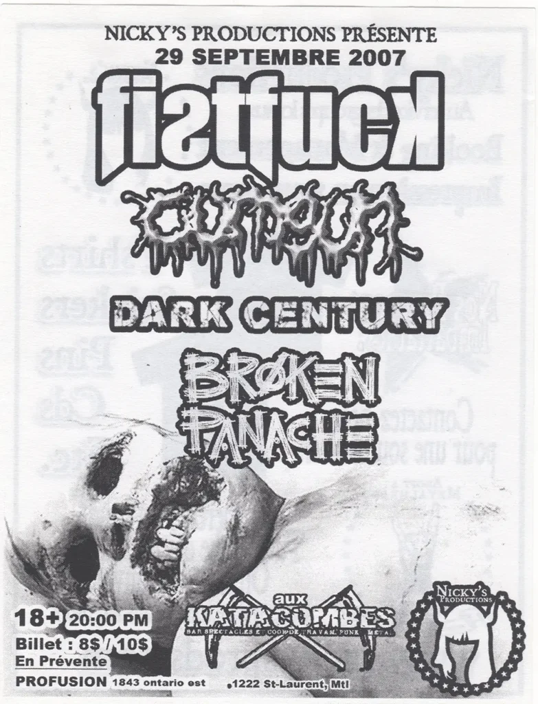 FISTFUCK CUMGUN DARK CENTURY BROKEN PANACHE