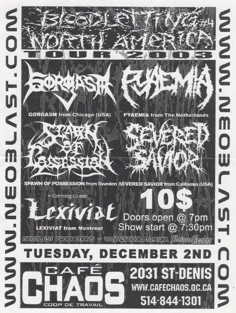 GORGASM PYAEMIA SPAWN OF POSSESSION SEVERED SAVIOR LEXIVIAT