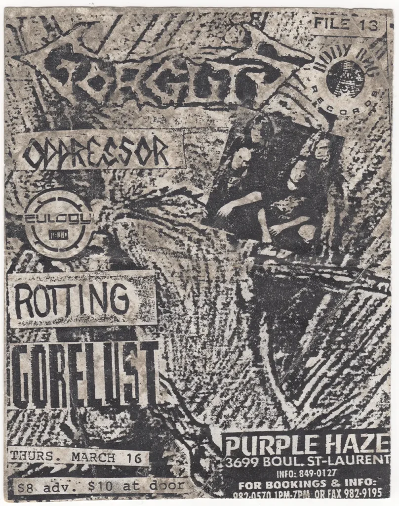 GORGUTS OPPRESOR EULOGY ROTTING GORELUST