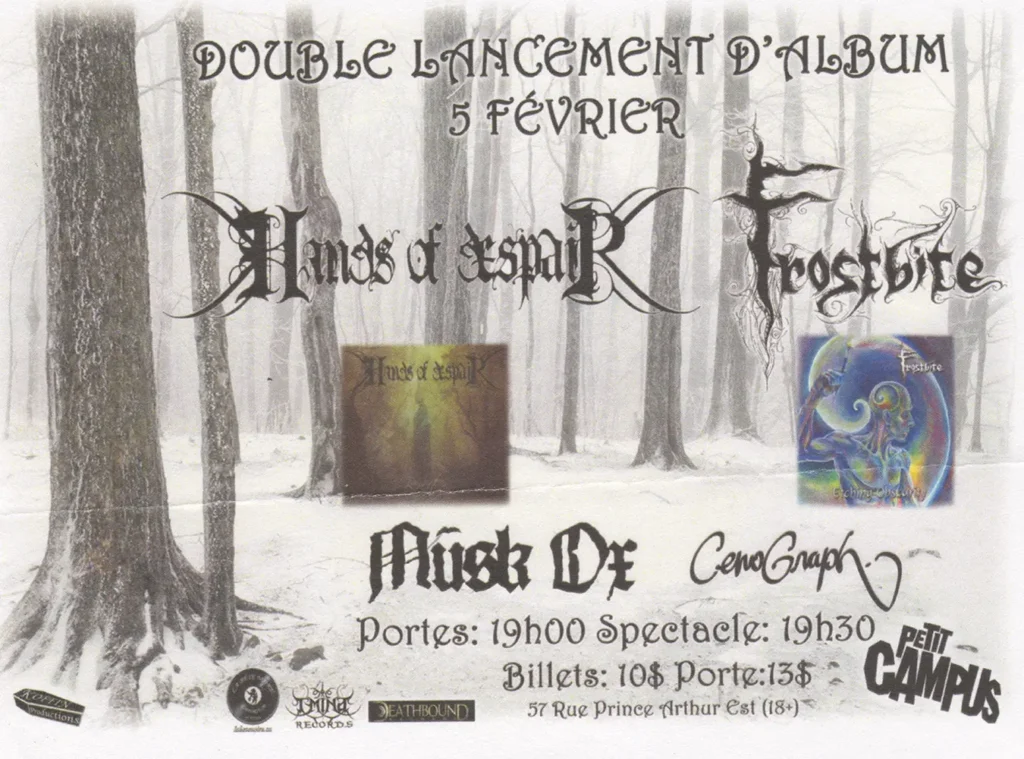 HANDS OF DESPAIR FROSTBITE