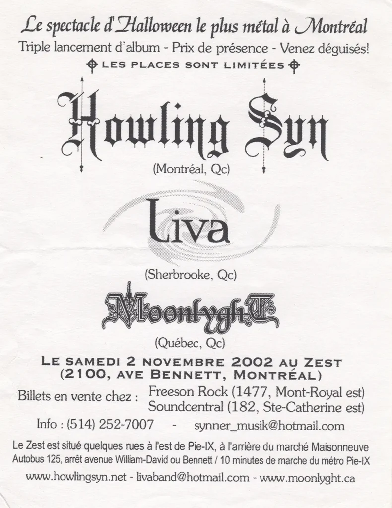 HOWLING SYN LIVA MOONLYGHT