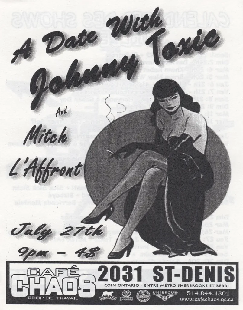 A DATE WITH JOHNNY TOXIC MITCH L’AFFRONT