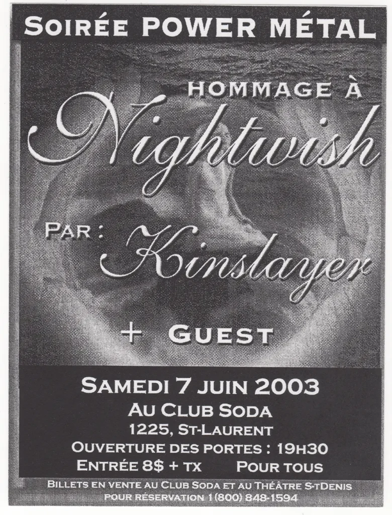 KINSLAYER HOMMAGE À NIGHTWISH