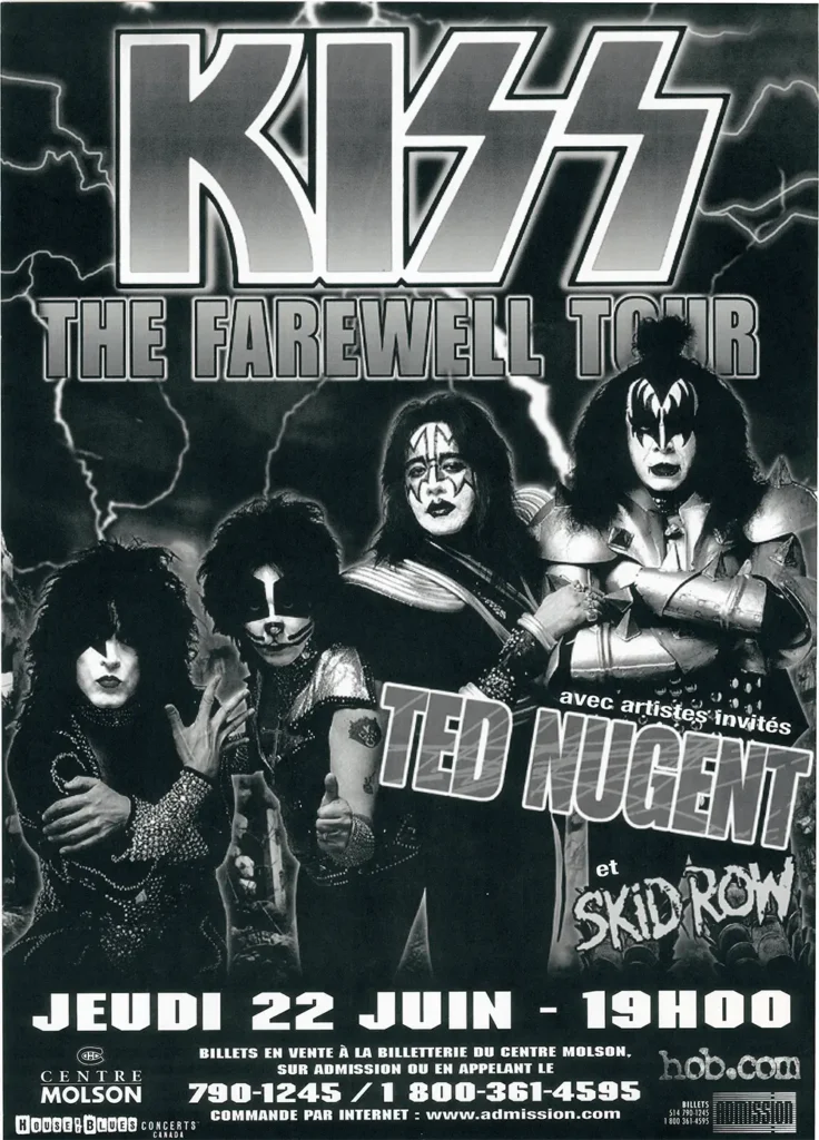 KISS TED NUGENT SKID ROW