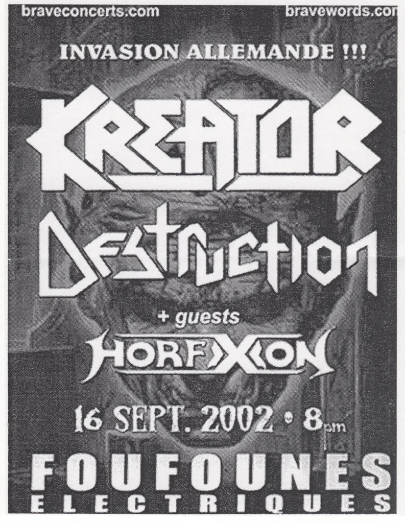 KREATOR DESTRUCTION HORFIXION