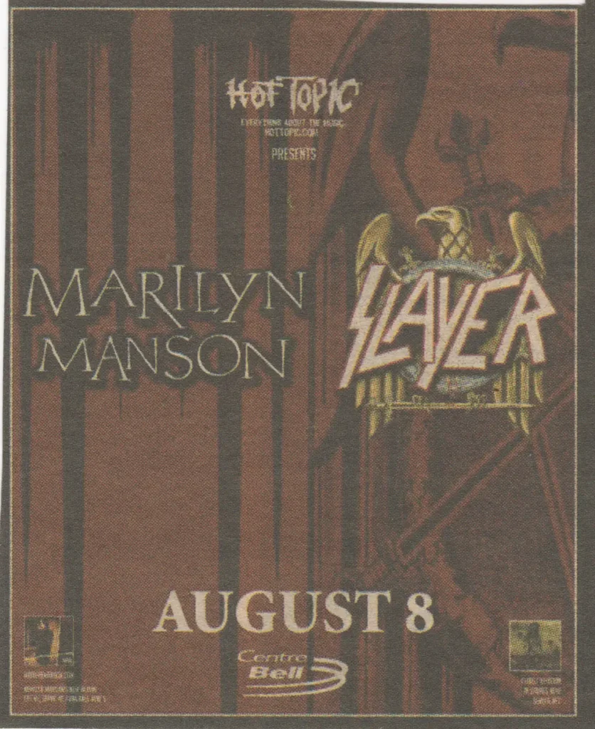 MARILYN MANSON SLAYER BLEEDING THROUGH