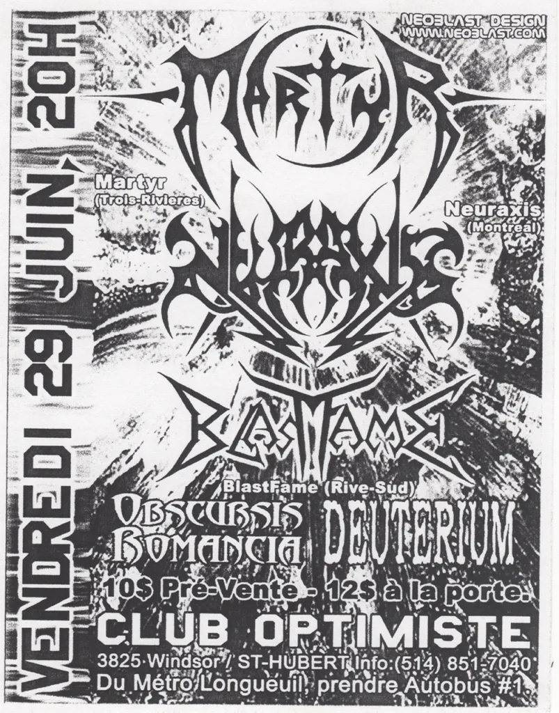 MARTYR NEURAXIS BLASTFAME