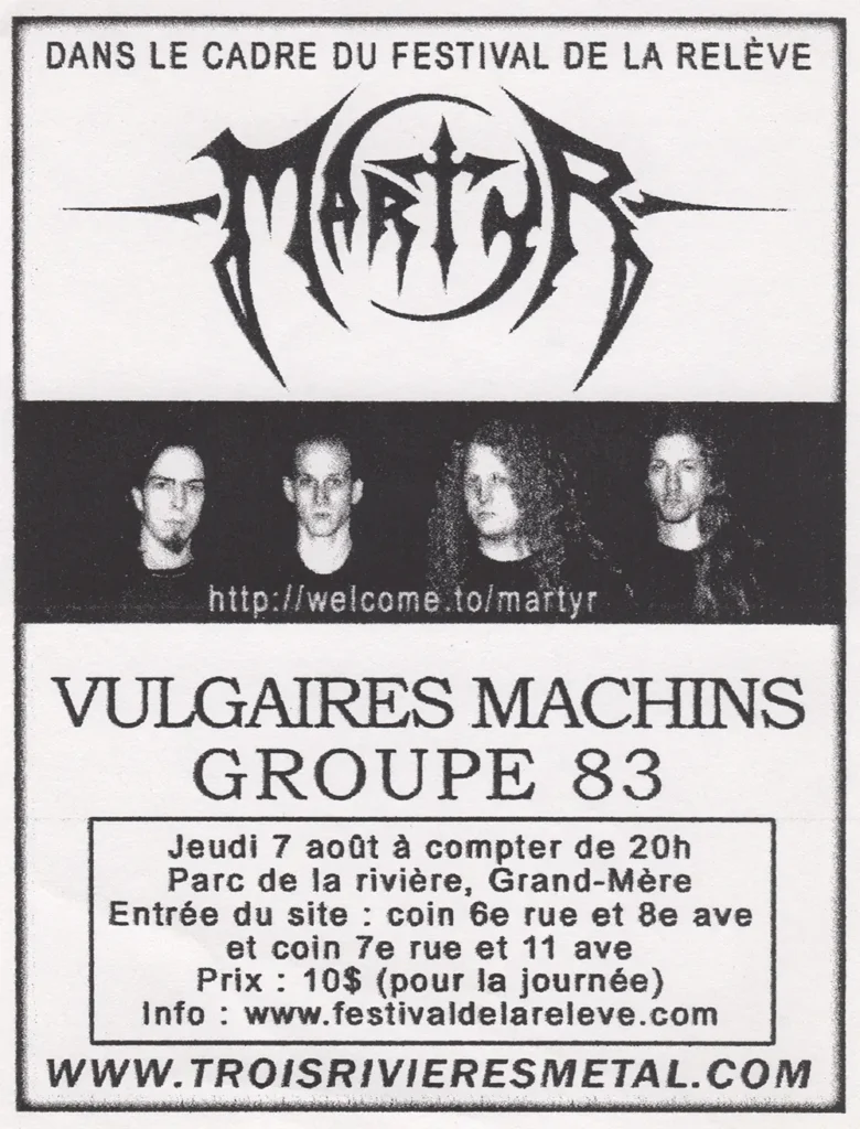 MARTYR VULGAIRES MACHINS GROUPE 83