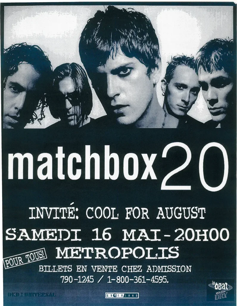 MATCHBOX 20 COOL FOR AUGUST