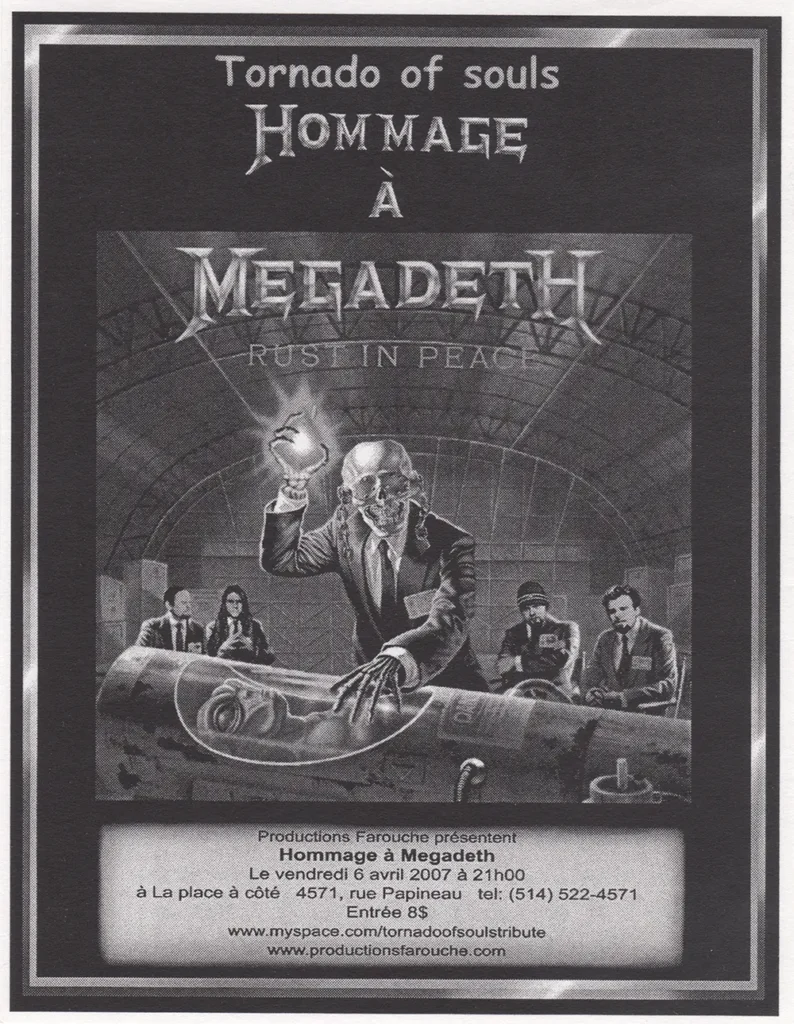 TORNADO OF SOULS HOMMAGE À MEGADETH