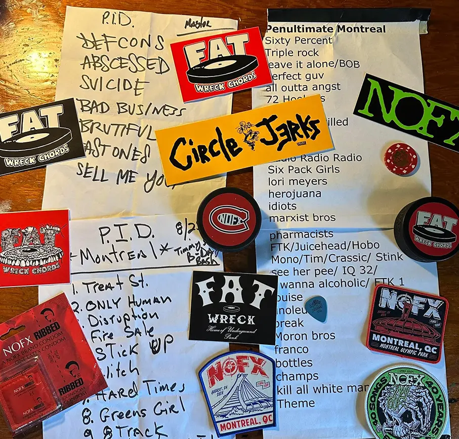 Setlist du groupe NOFX