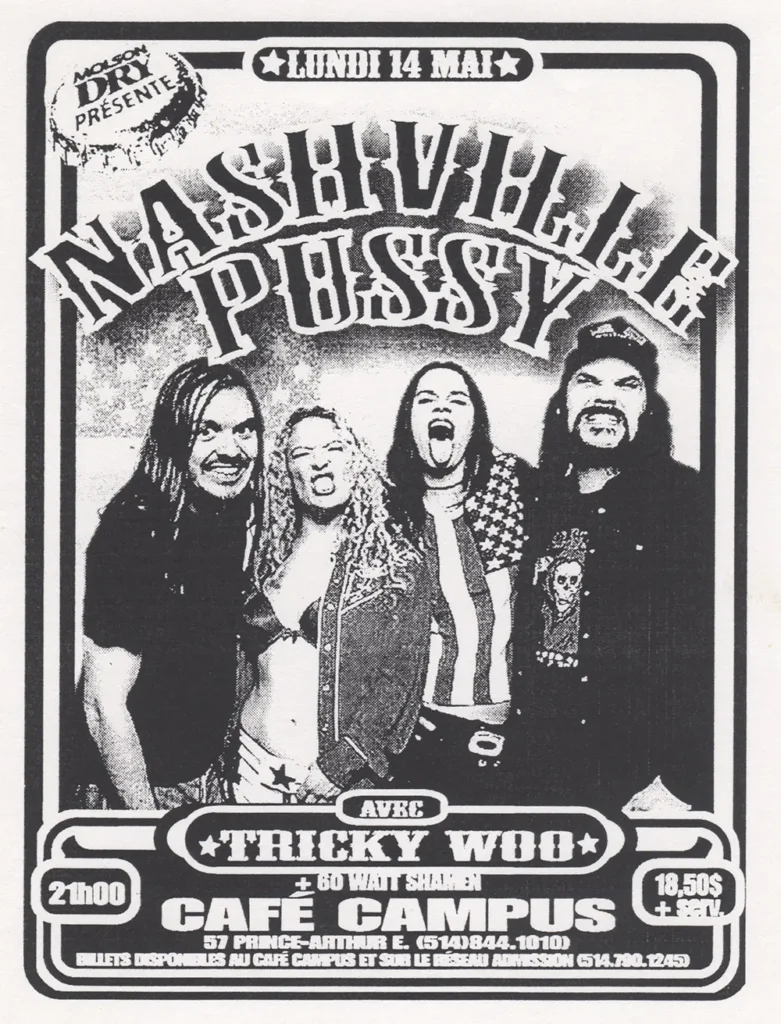 NASHVILLE PUSSY TRICKY WOO 60 WATT SHAMEN