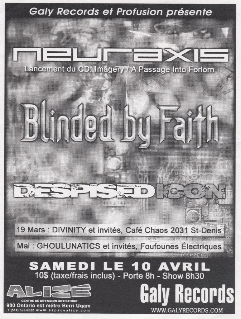 NEURAXIS BLINDED BY FAITH DESPISED ICON
