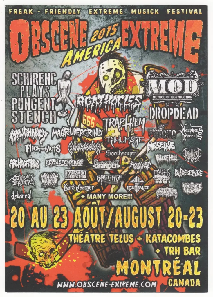 BROKEN HOPE SCHIRENC PLAYS PUNGENT STENCH IMMOLATION TRAP THEM DROPDEAD NOISEM AGATHOCLES GRUESOME P.L.F. MORPHEUS DESCENDS INHUMATE MAGRUDERGRIND PSYCHOMALIGNANCY PUTRID PILE ARCHAGATHUS MESRINE AGGRESSION JIG-AI SOOTHSAYER CORRUPT LEADERS RUMPELSTILTSKIN GRINDER FULL OF HELL SOIL OF IGNORANCE PUTRESCENCE MOTHER BRAIN CREATIVE WASTE DÉCHARGE POWERCUP THE DRIP HARD CHARGER SACCAGE GOEMAGOT WHO CARES? HOMEWRECKER HOLY COST DEBONED HOMOLKA DEPARTMENT OF CORRECTION SYSTEM SHIT NAPALM RAID PURGATOIRE TALK SICK OBSOLETE MANKIND G.O.D. CROSSTITUTION BIOLOGICAL MONSTROSITY