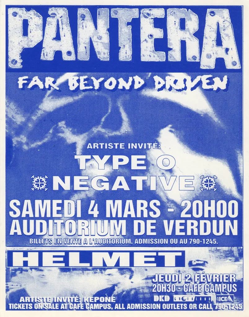 PANTERA TYPE O NEGATIVE HELMET