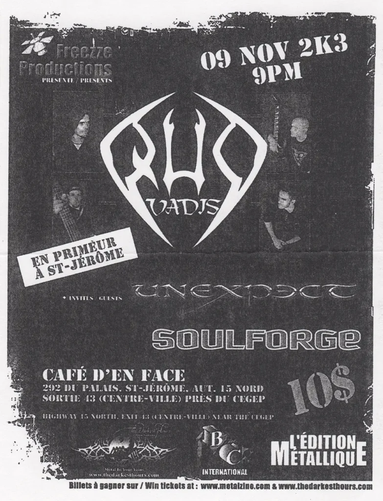 QUO VADIS UNEXPECT SOULFORGE