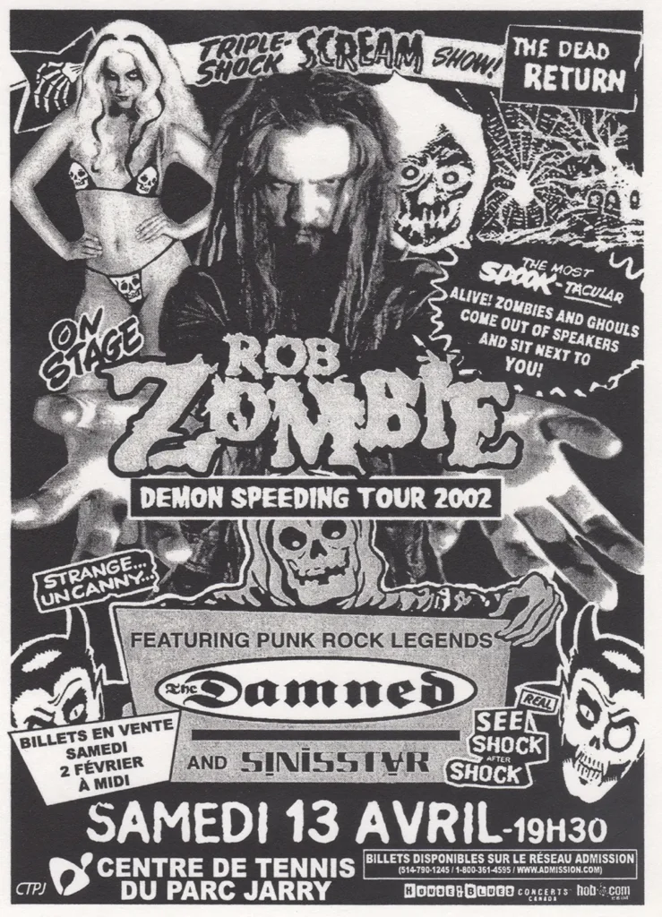 ROB ZOMBIE THE DAMNED SINISSTAR