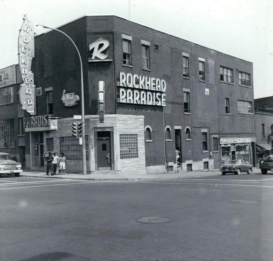 Photographie historique du Rockhead's Paradise à Montréal