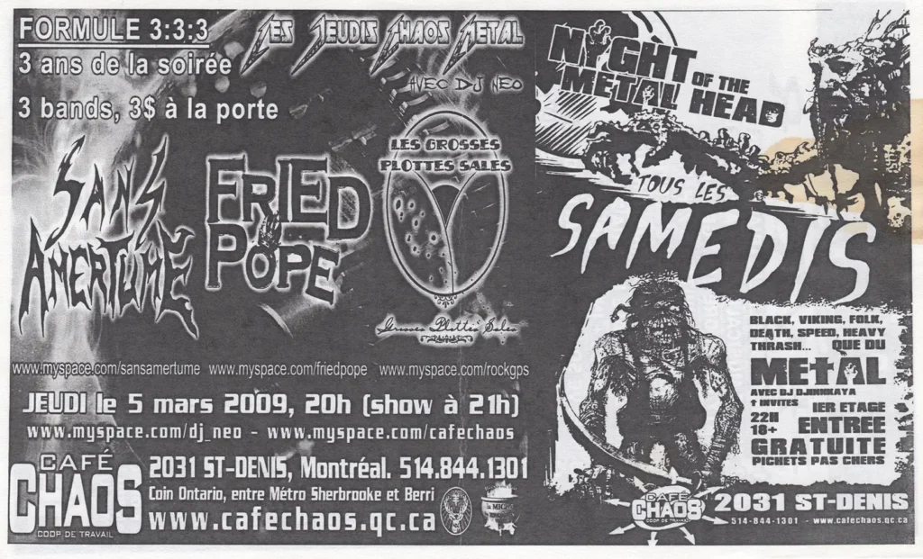 SANS AMERTUME FRIED POPE LES GROSSES PLOTTES SALLES