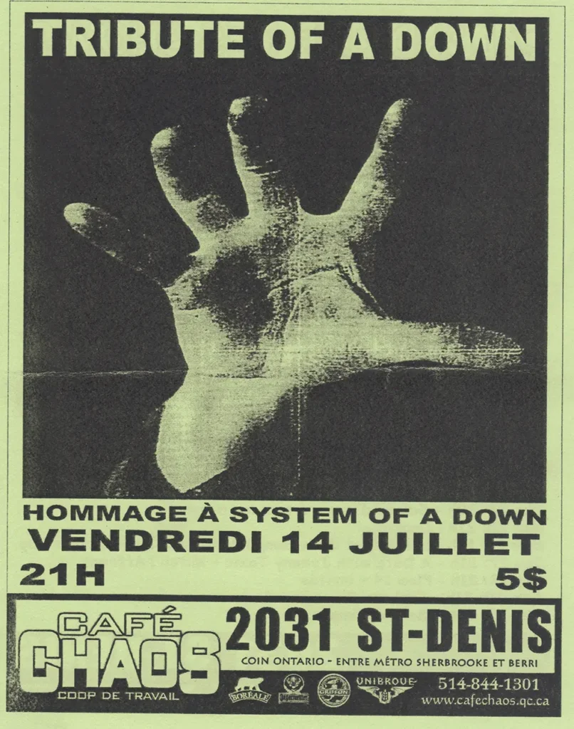 TRIBUTE OF A DOWN SYSTEM OF A DOWN HOMMAGE