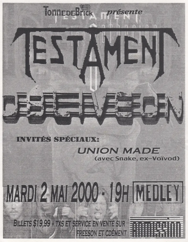 TESTAMENT OBLIVEON UNION MADE