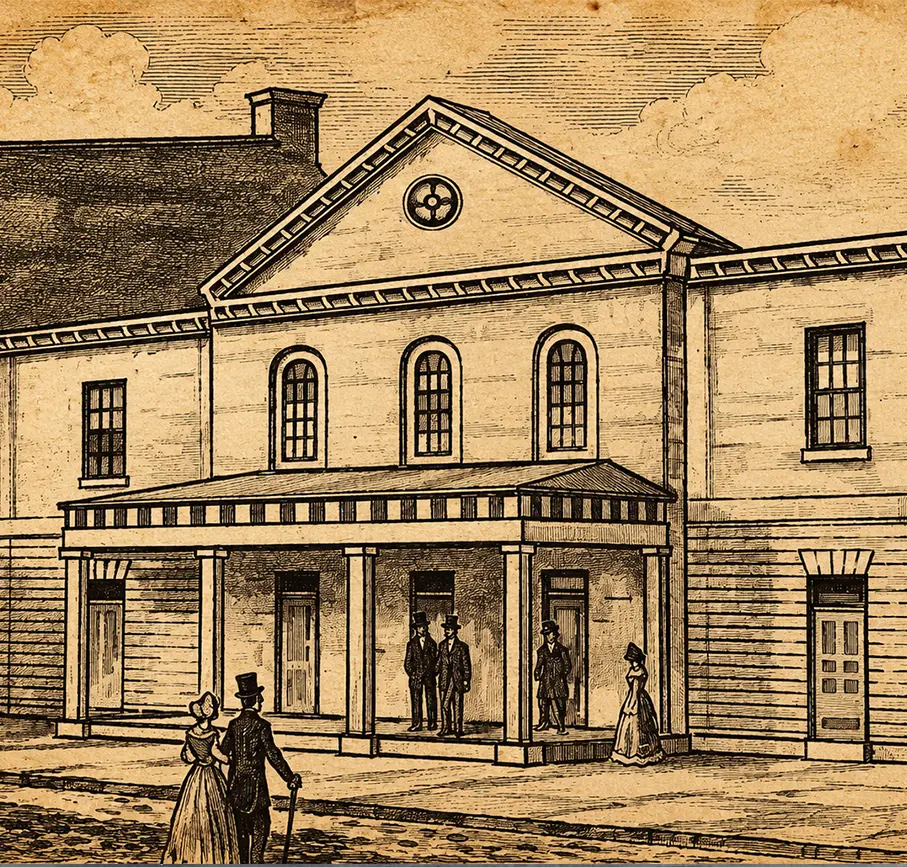Illustration historique du Théâtre Royal de Montréal